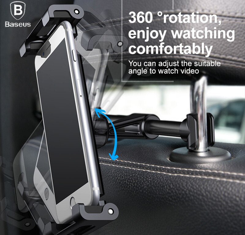 Baseus Back Seat Car Phone Mount Holder 360 Degree Rotation Mount Holder