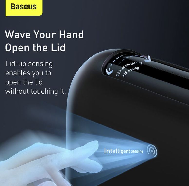 Baseus Smart Cleaner Auto Car Trash Can with Trash Bags